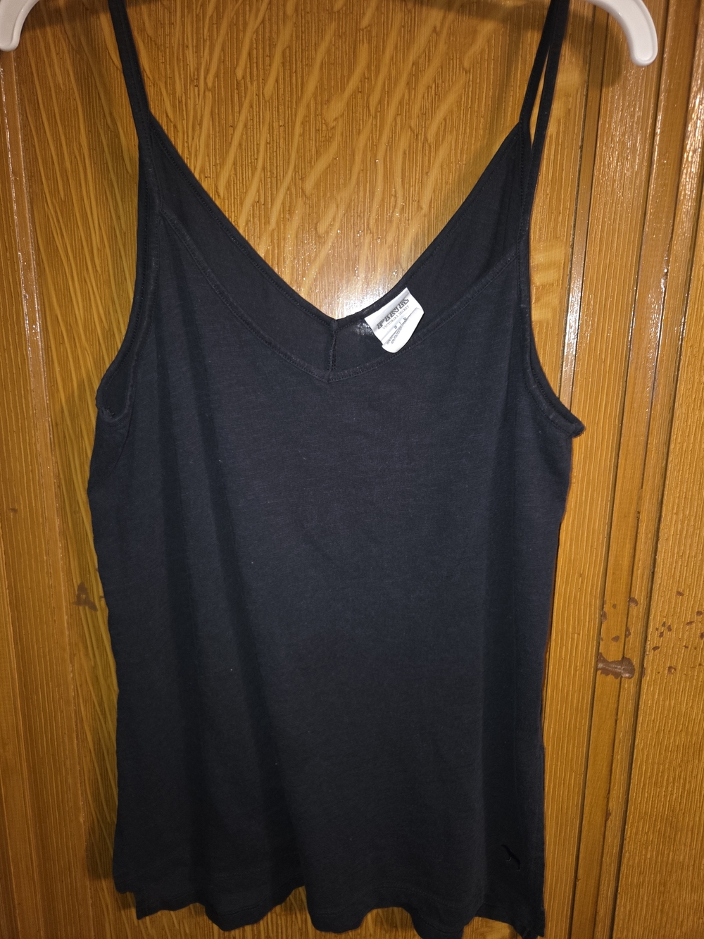 PINK Victoria's Secret Black V-Neck Spaghetti Strap Camisole